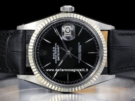 rolex cinturino nero|Nero Rolex Pelle Coccodrillo Cinturino 20mm Per 36mm Datejust .